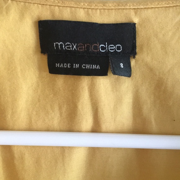 Max and Cleo Pleated Ruffle faux wrap Dress - Picture 4 of 6